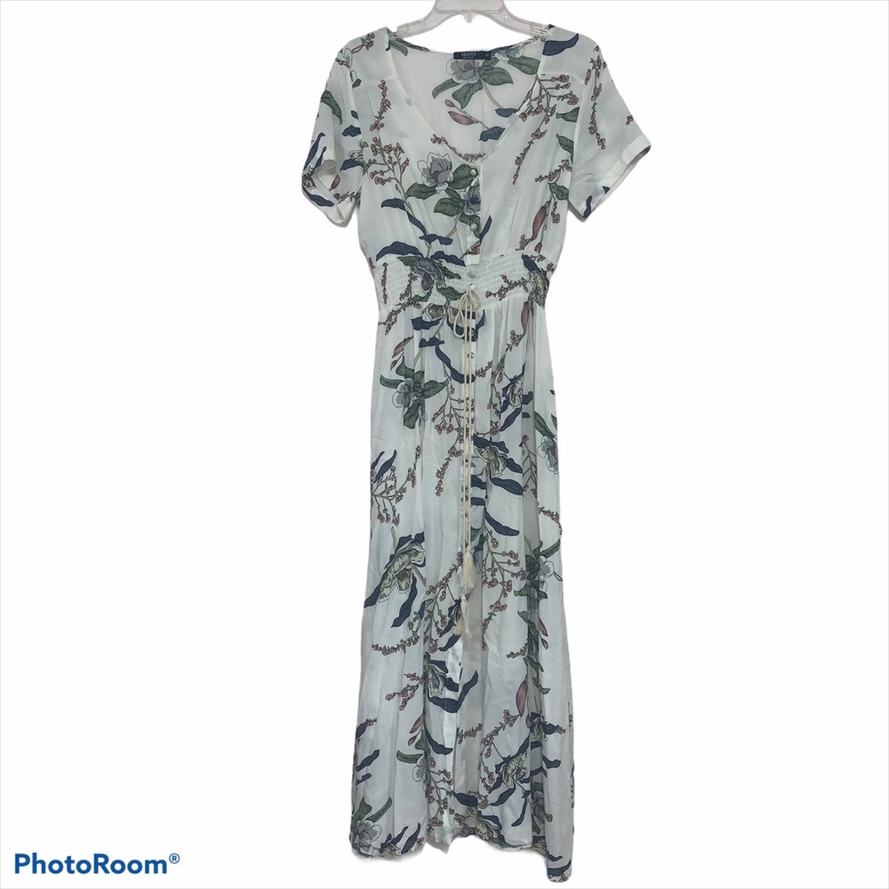ARANEE Women's Button up Split Floral Maxi Dress